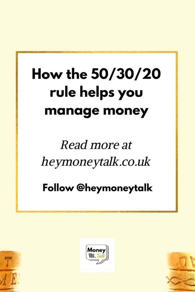 How the 50/30/20 rule helps you manage money