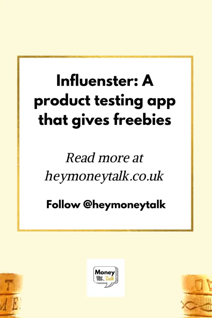 Influenster: A product testing app that gives freebies