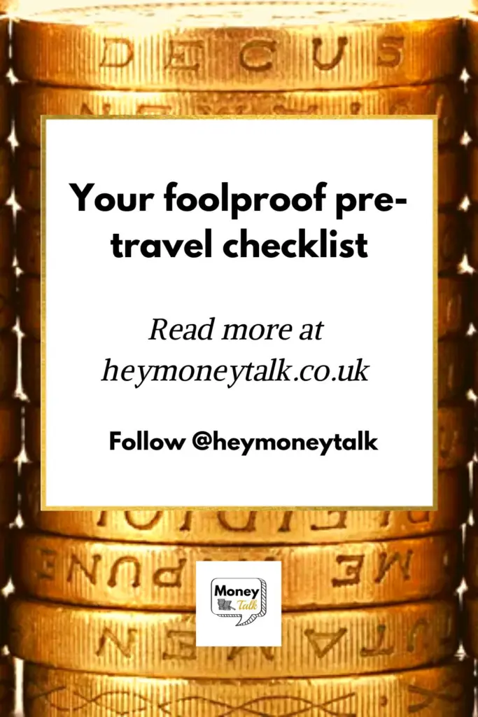 Your foolproof pre travel checklist