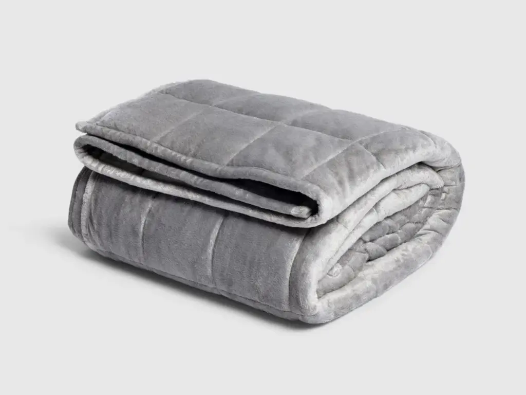The Oodie grey weighted blanket